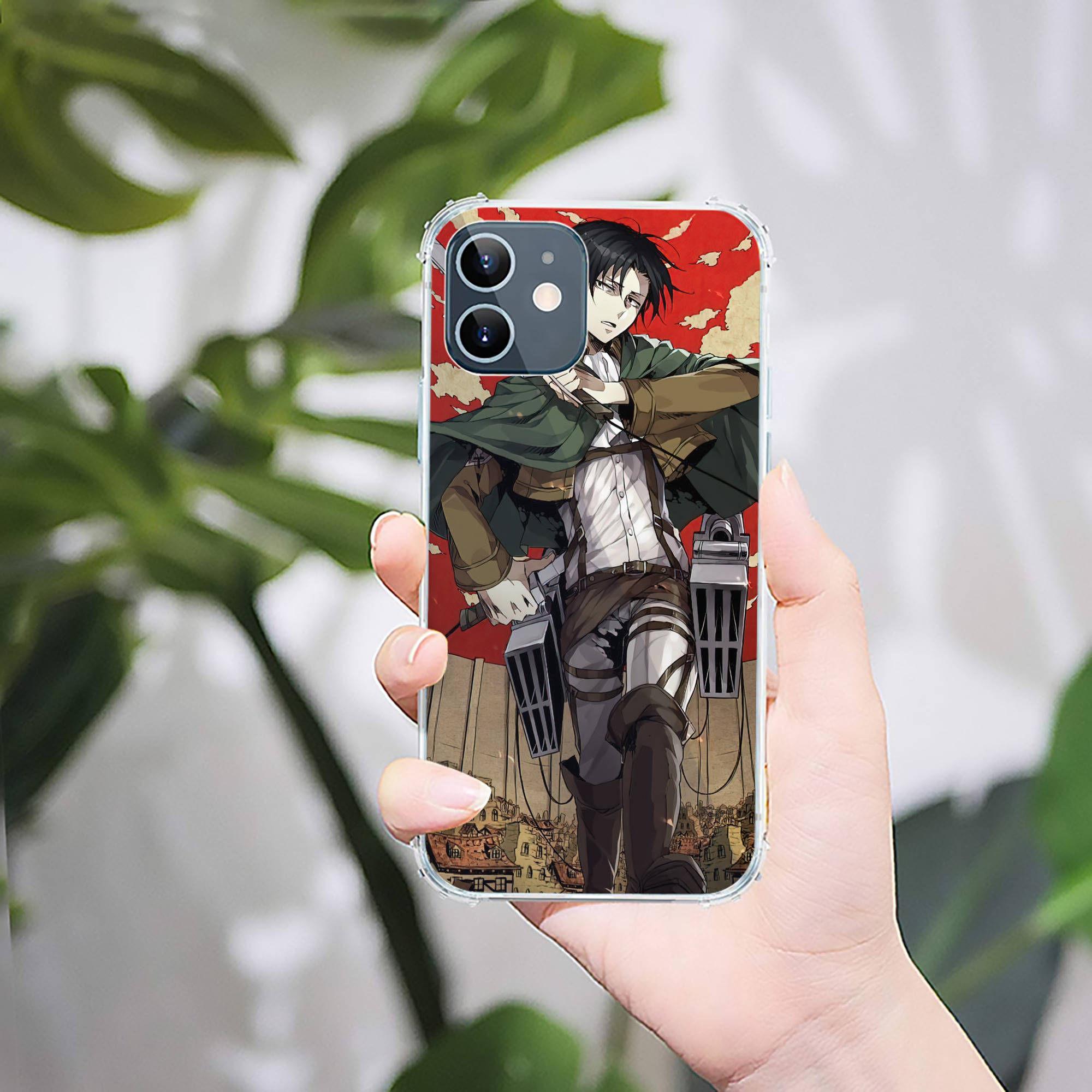 （画像用） 進撃の巨人 Attack on Titan 【iPhone 12シリーズ対応】透明スマホケース（クリアソフトケース）